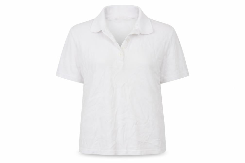 Womens UK Size S EWM White Basic Polo