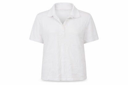 Womens UK Size S EWM White Basic Polo