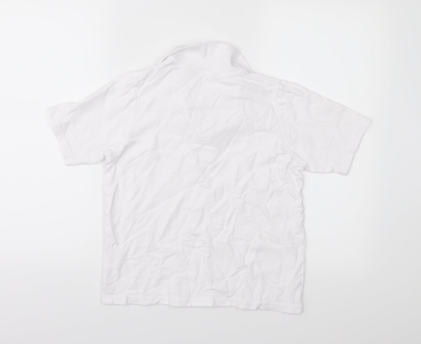 EWM Womens White   Basic Polo Size S