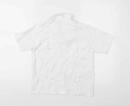 EWM Womens White   Basic Polo Size S