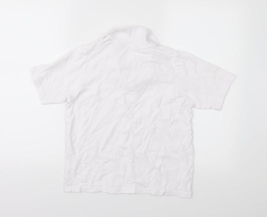 EWM Womens White   Basic Polo Size S