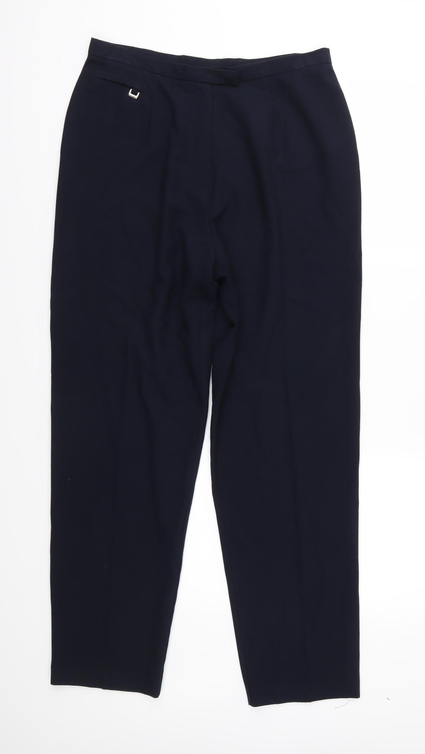 Womens UK Size 14 First Avenue Regular Fit  Blue Trousers