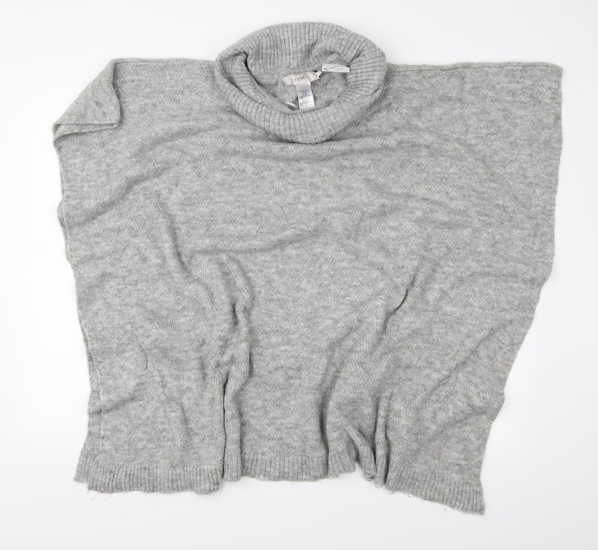 Additional front view of Next women’s grey knit jumper, size L
