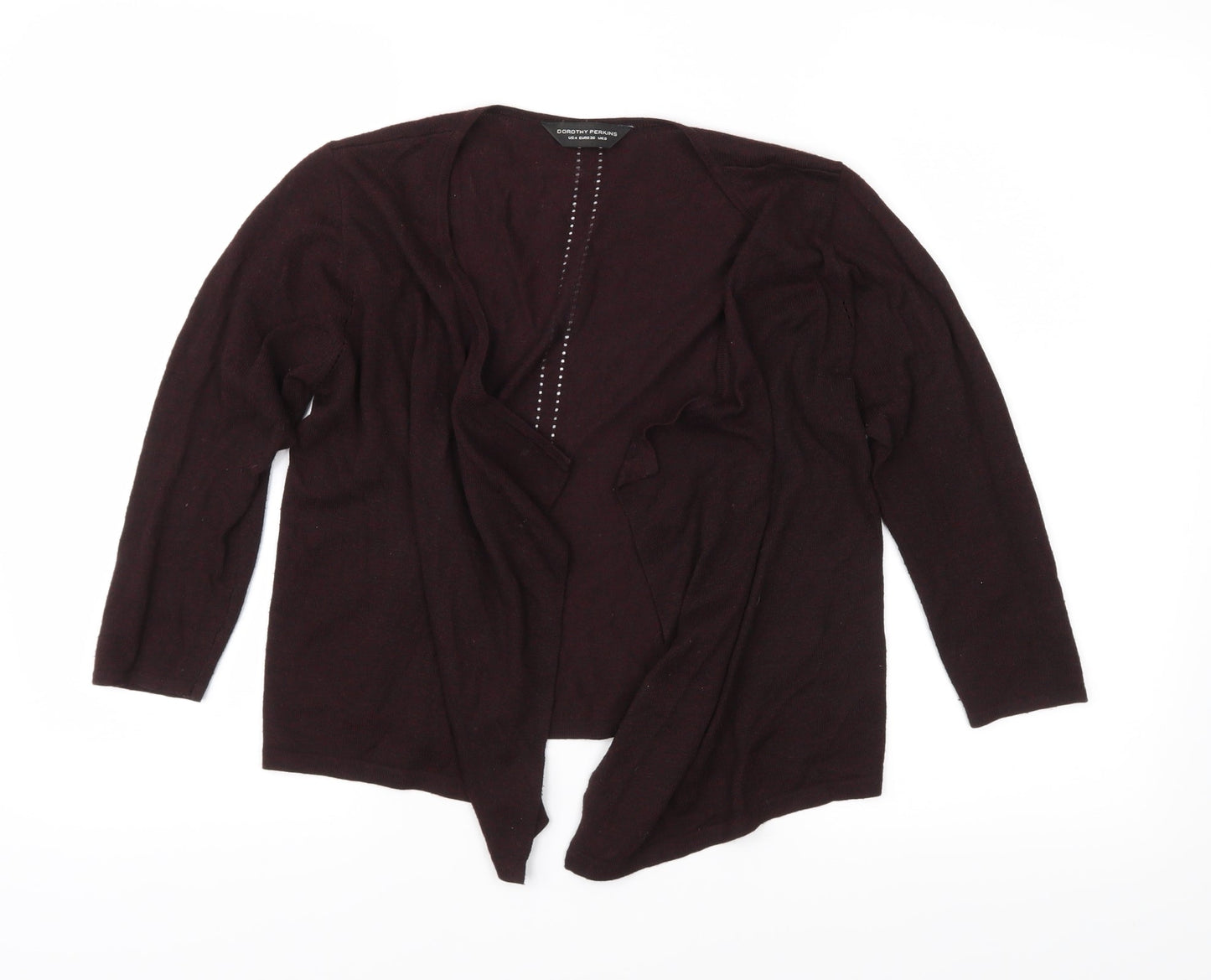 Dorothy Perkins Womens Purple  Knit Cardigan Jumper Size 8