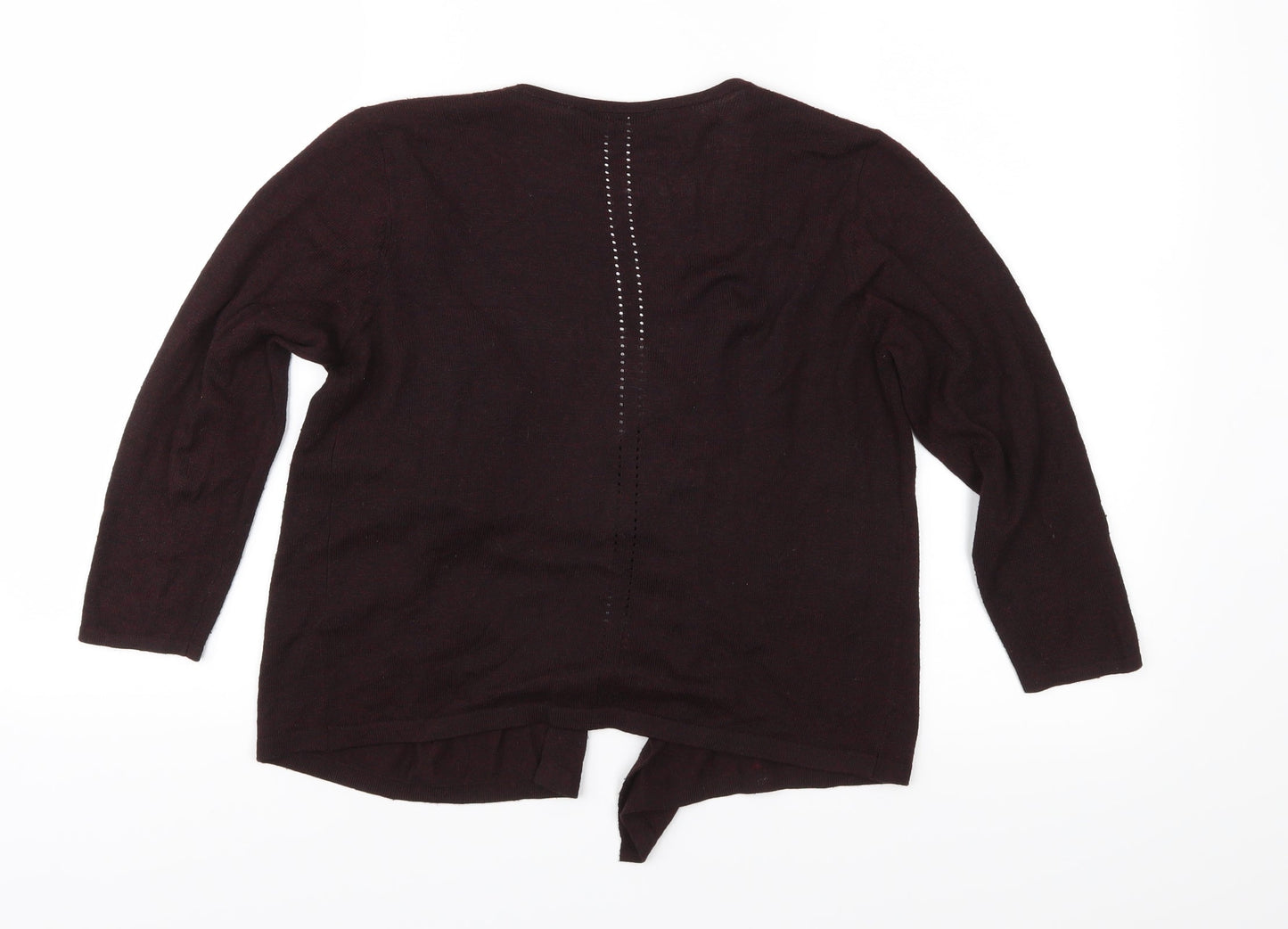 Dorothy Perkins Womens Purple  Knit Cardigan Jumper Size 8