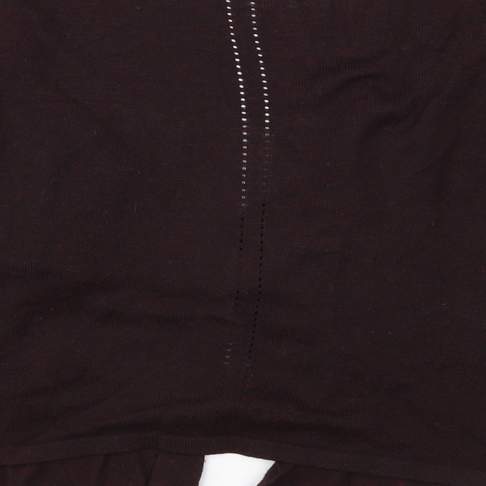 Dorothy Perkins Womens Purple  Knit Cardigan Jumper Size 8