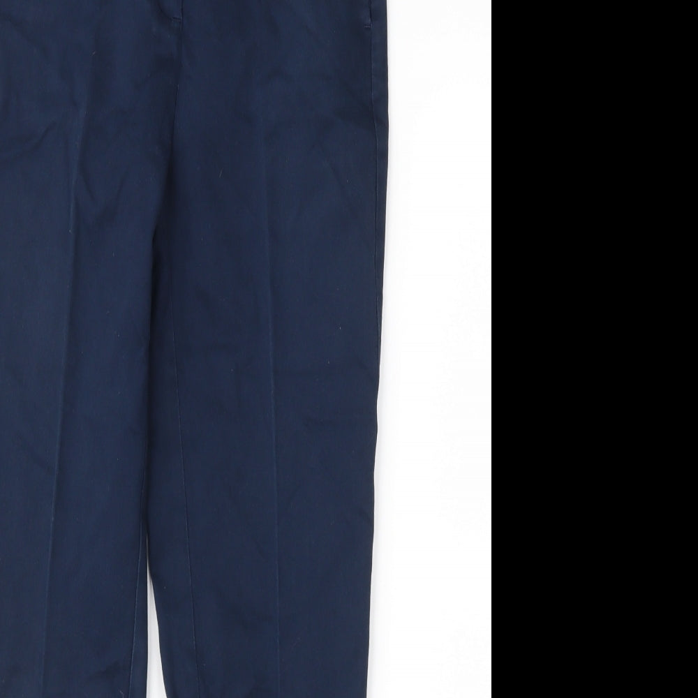 Womens UK Size 8 Marks and Spencer Regular Fit  Blue Trousers
