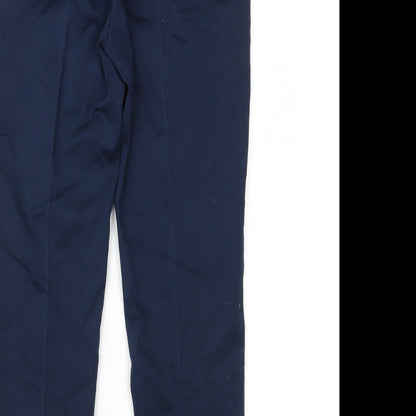 Womens UK Size 8 Marks and Spencer Regular Fit  Blue Trousers