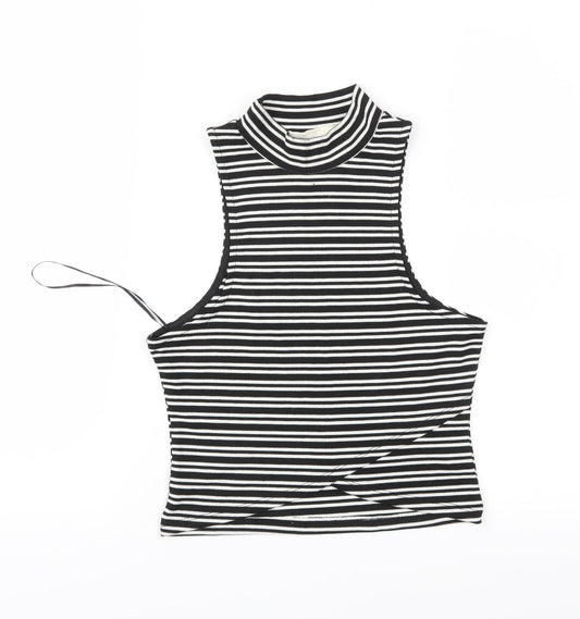 Womens UK Size M Vera & Lucy Black Basic T-Shirt