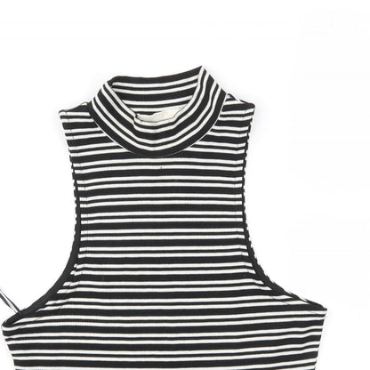 Womens UK Size M Vera & Lucy Black Basic T-Shirt