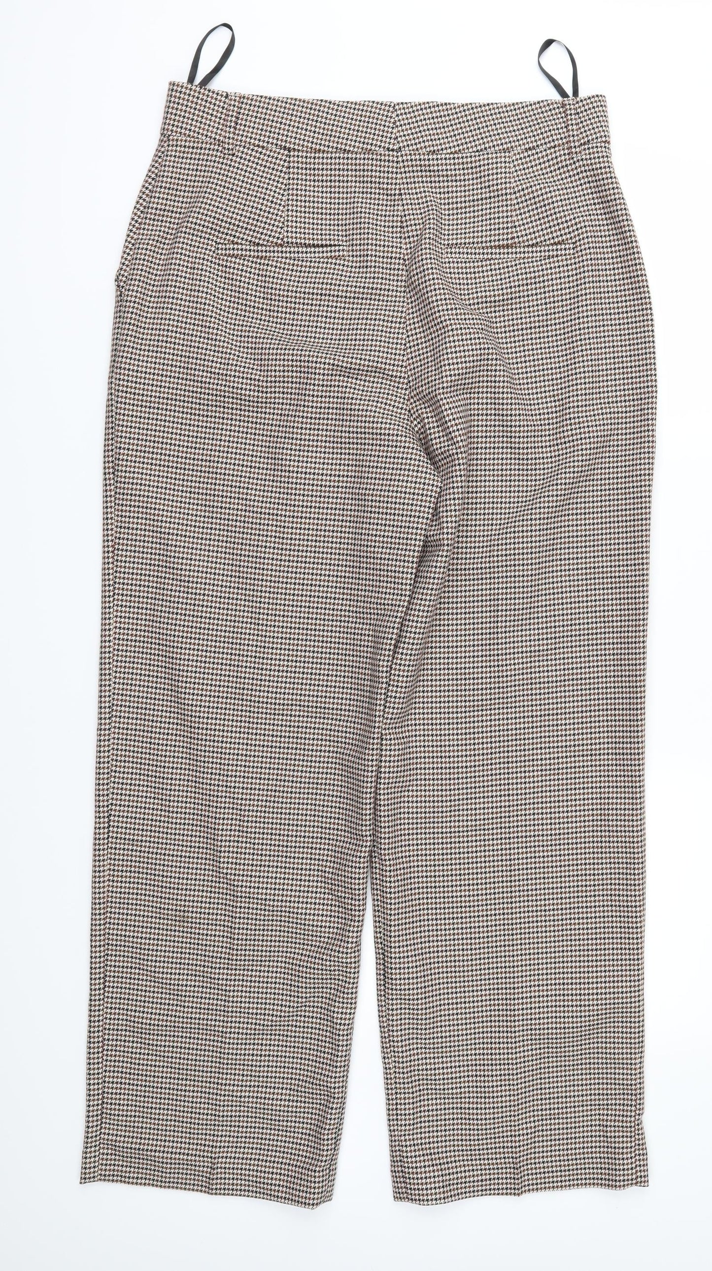 Womens UK Size 14 Marks and Spencer Regular Fit  Brown Trousers