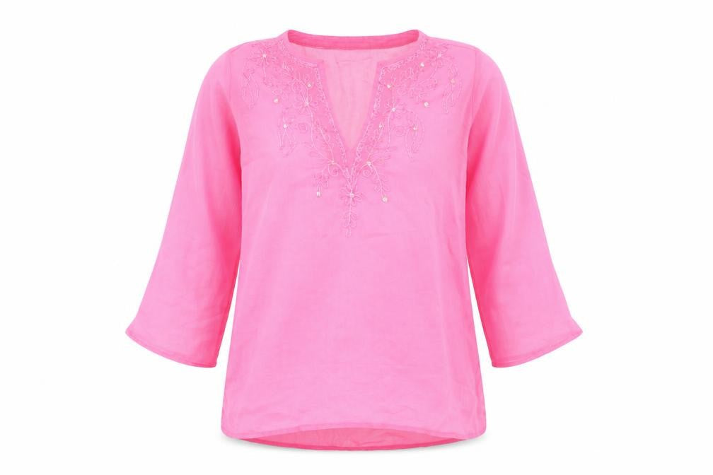Womens UK Size 10 Atmosphere Pink Basic Blouse