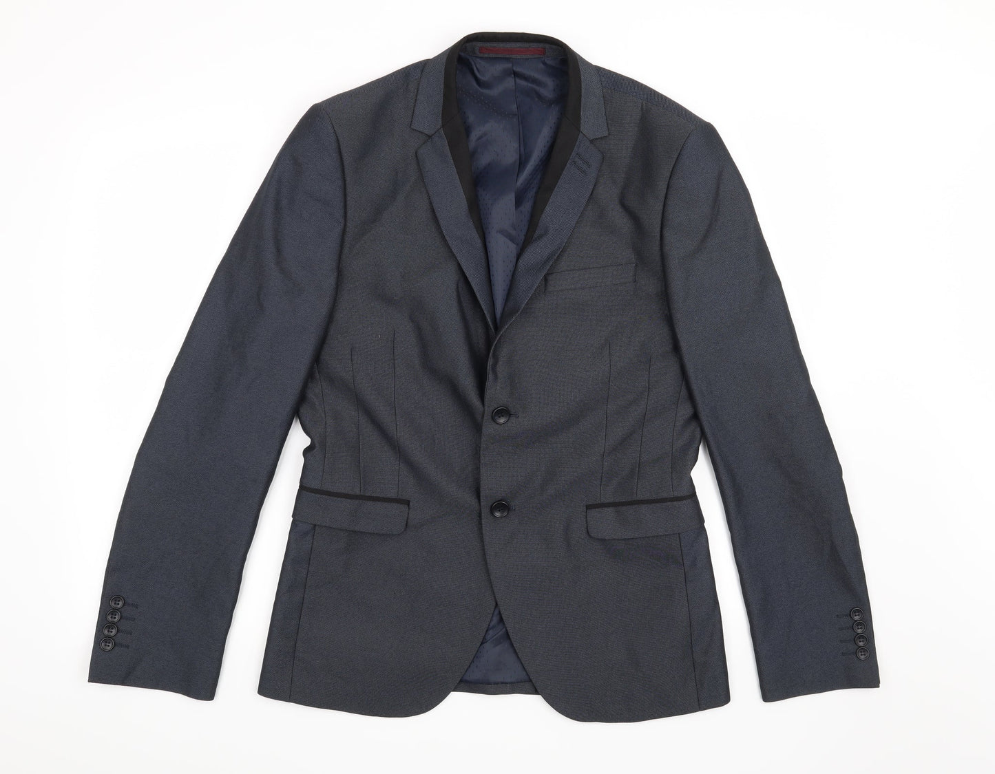 George Mens Blue   Jacket Suit Jacket Size 38