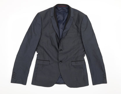 George Mens Blue   Jacket Suit Jacket Size 38