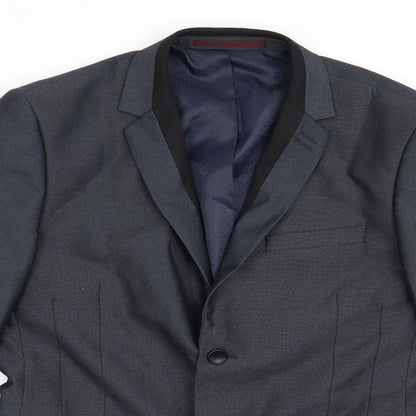 George Mens Blue   Jacket Suit Jacket Size 38