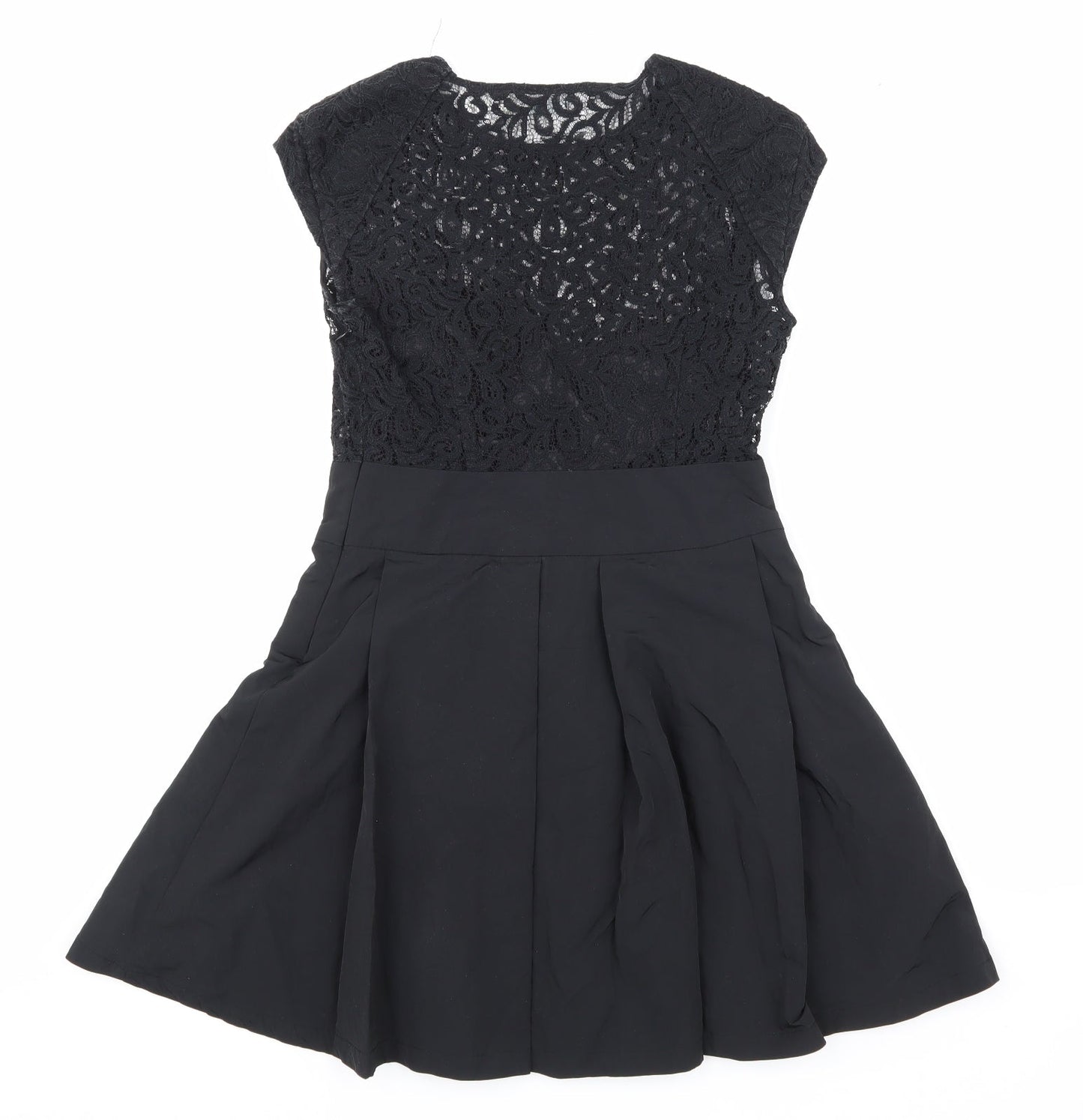 Kimchi Blue Womens Black   Skater Dress  Size S