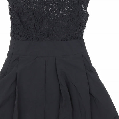 Kimchi Blue Womens Black   Skater Dress  Size S