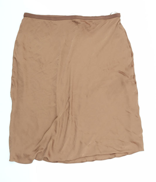 Marks and Spencer Womens Brown   A-Line Skirt Size 24
