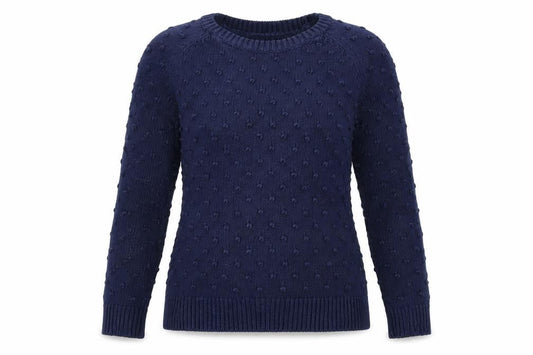 Part Two Womens Blue  Knit Pullover Jumper Size S