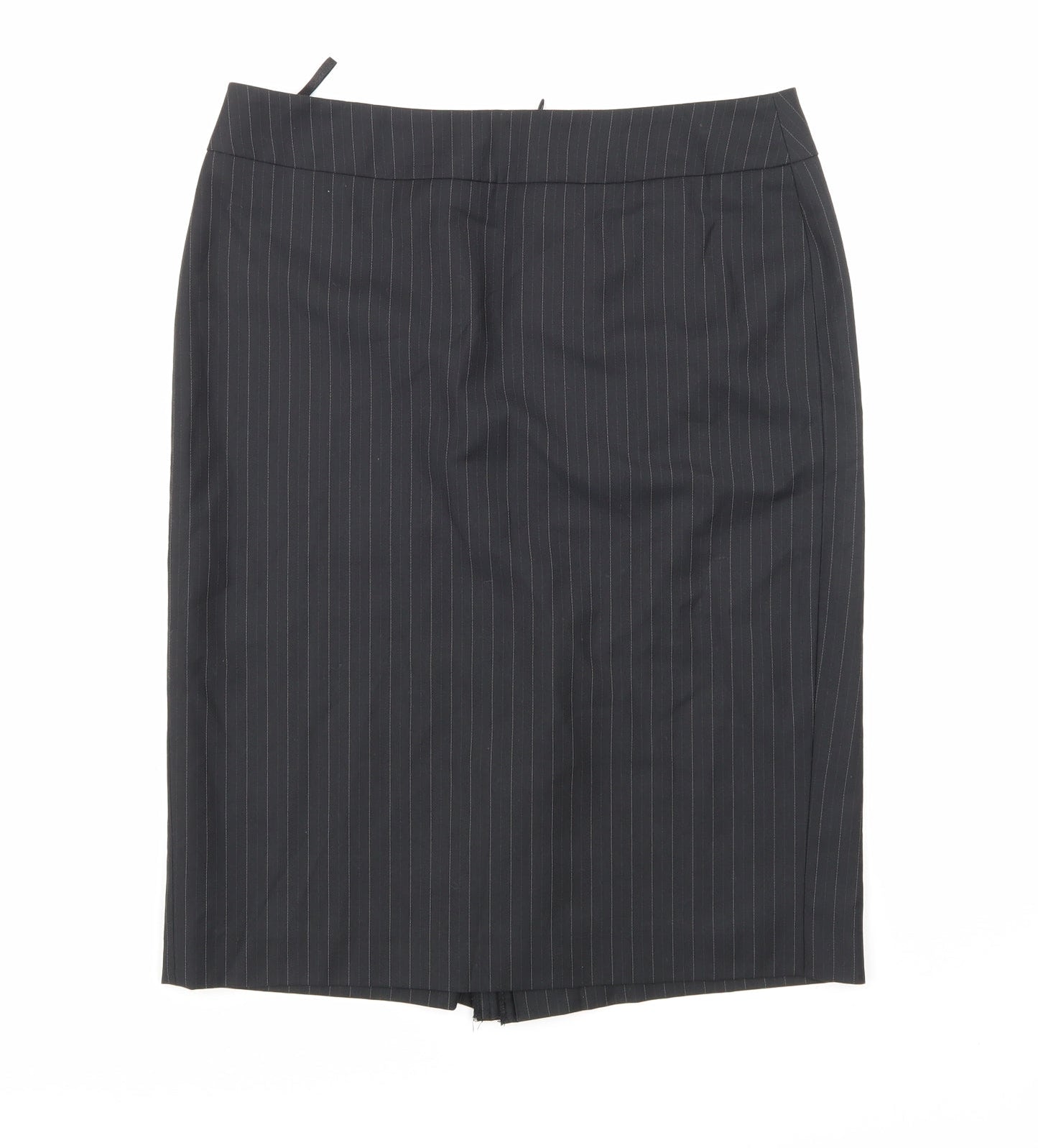 Espirit Womens Black Striped  A-Line Skirt Size 12