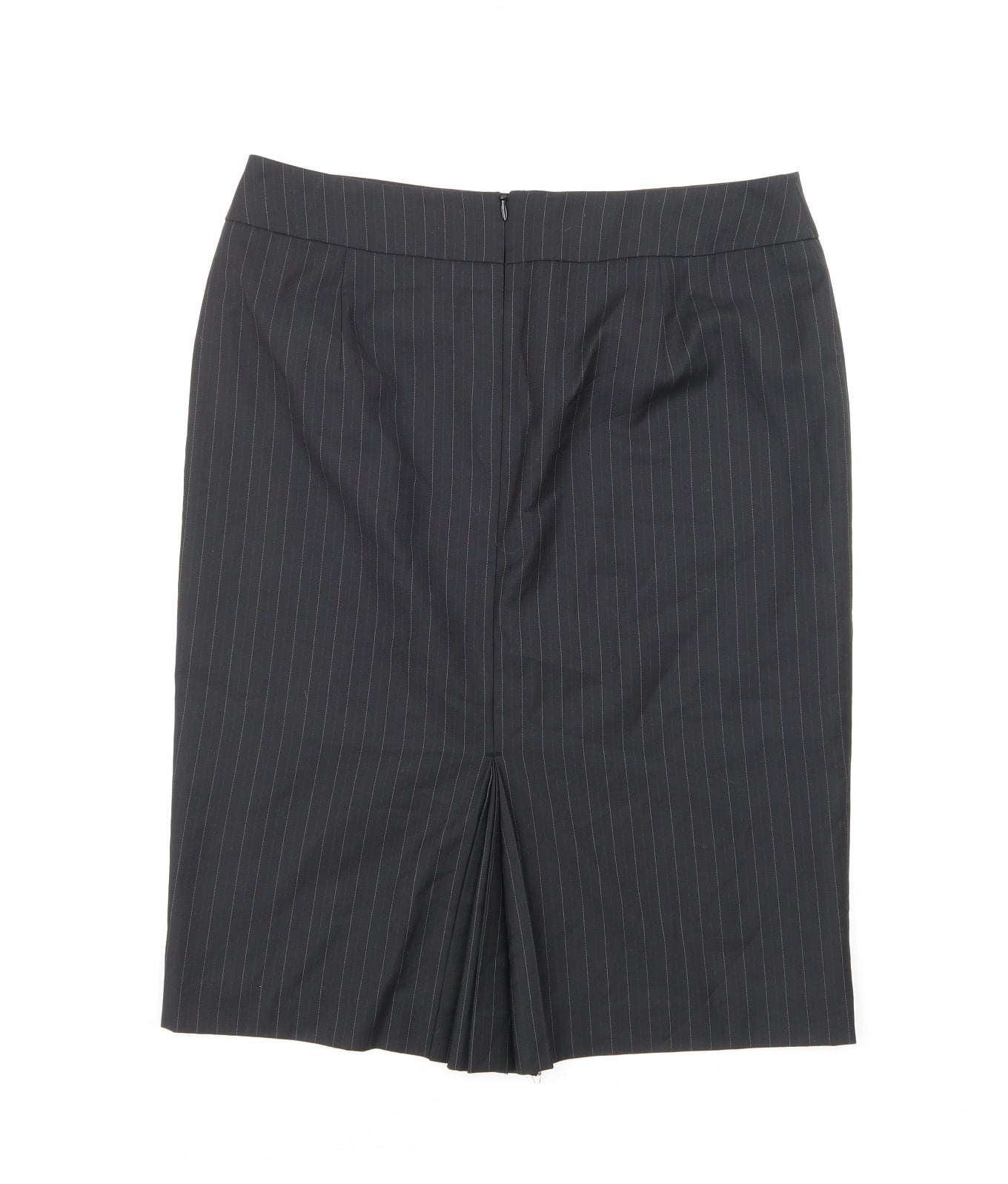 Espirit Womens Black Striped  A-Line Skirt Size 12