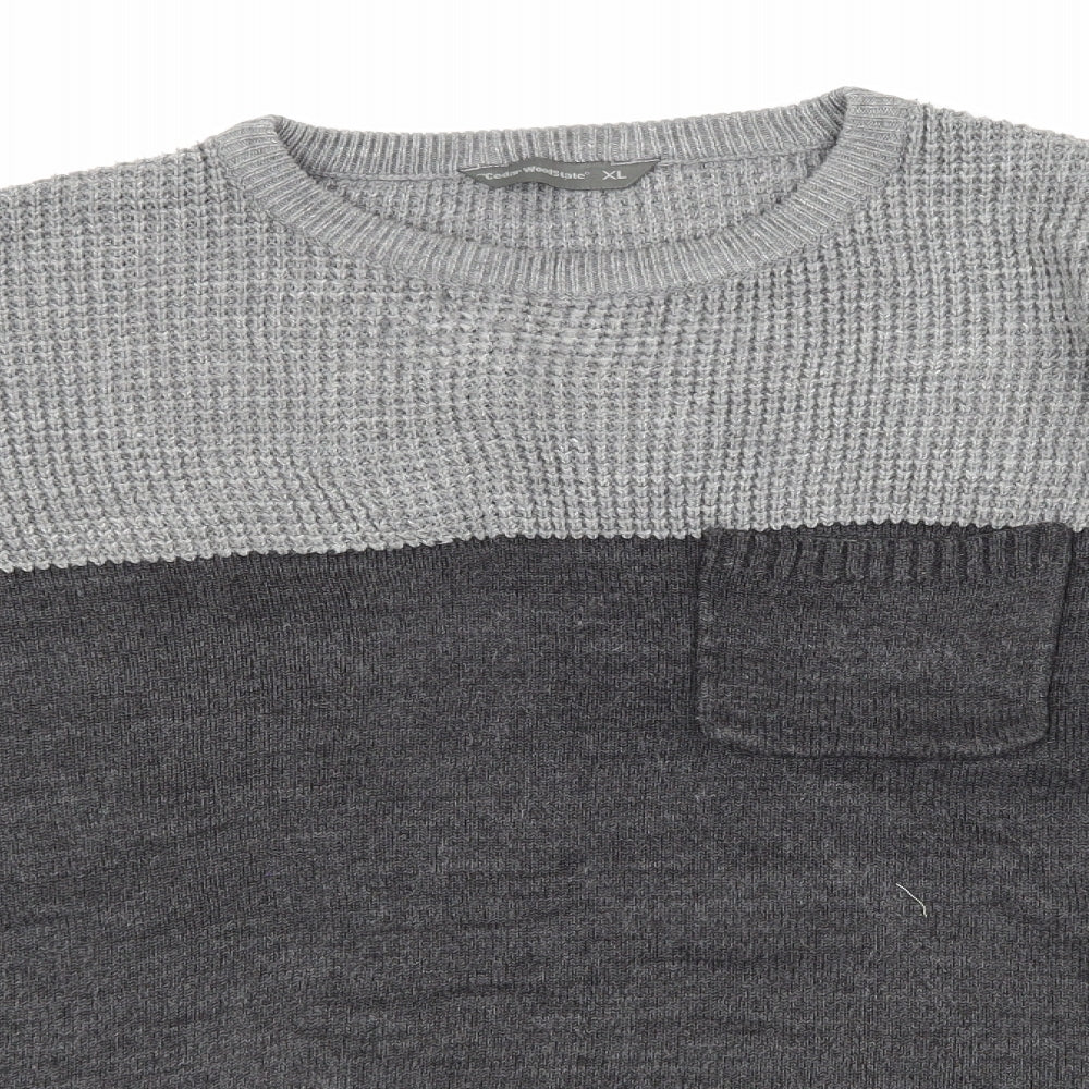Cedar Wood State Mens Grey  Knit Pullover Jumper Size XL