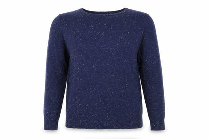 Front view of Maison De Nimes women’s blue knit jumper, size S