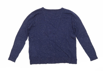 Maison De Nimes Womens Blue  Knit Pullover Jumper Size S