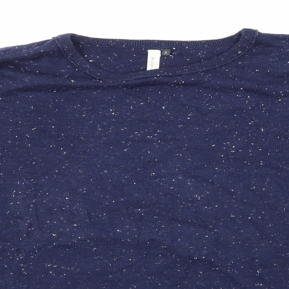 Maison De Nimes Womens Blue  Knit Pullover Jumper Size S