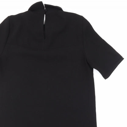 Close-up detail of Forever U women’s black a-line, size S