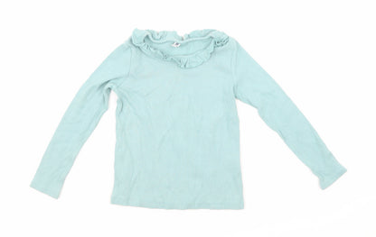Uniqlo Girls Blue   Basic T-Shirt Size 5-6 Years