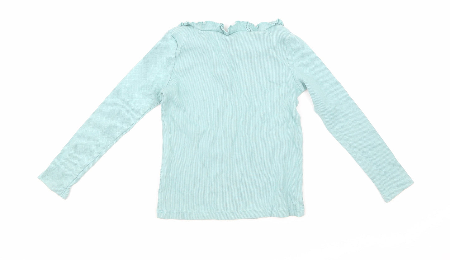 Uniqlo Girls Blue   Basic T-Shirt Size 5-6 Years