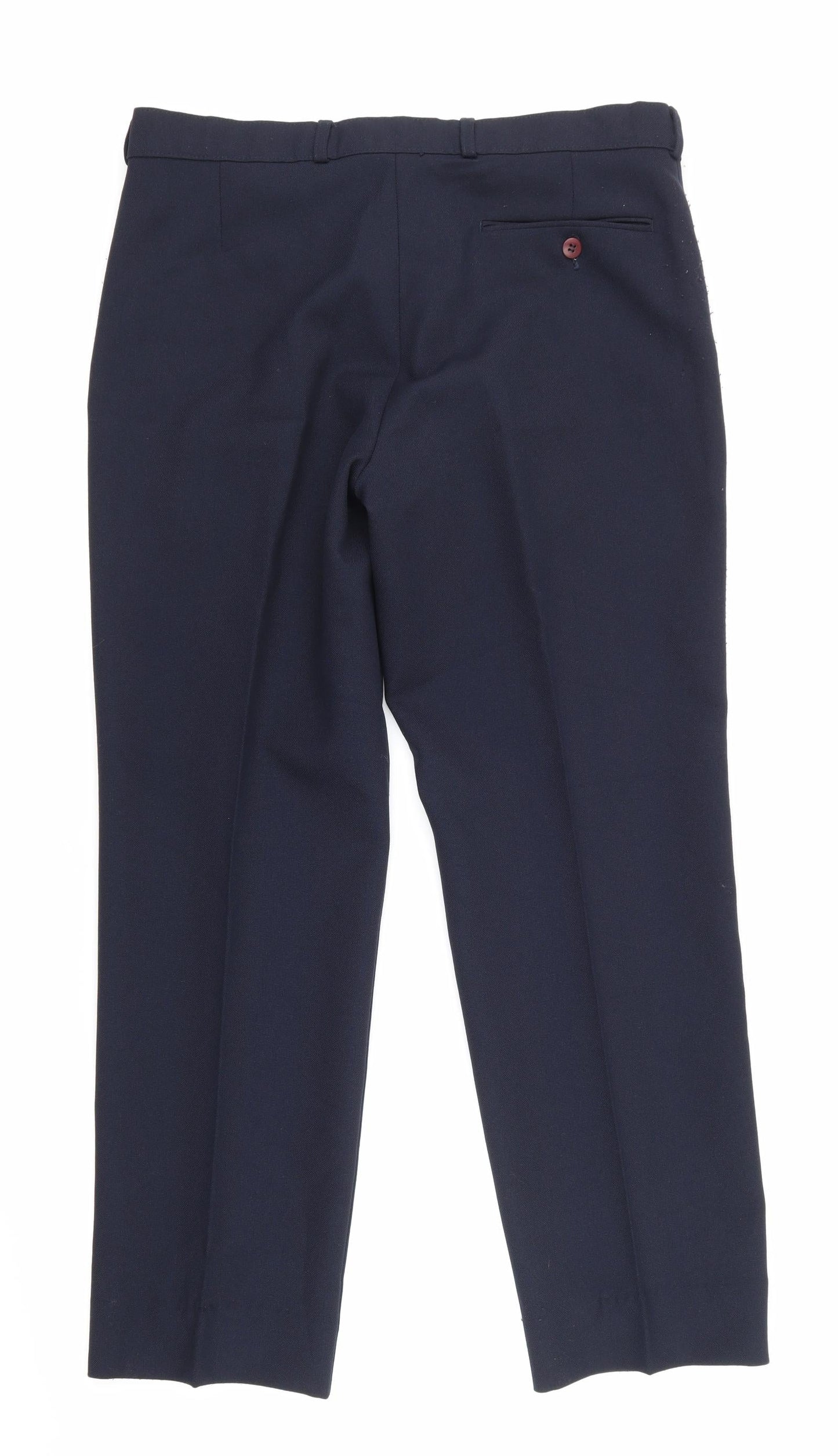 Mens UK Size 36 Walters Regular Fit  Blue Trousers