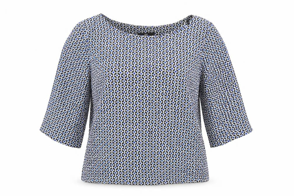 Womens UK Size 8 H&M Blue Basic Blouse