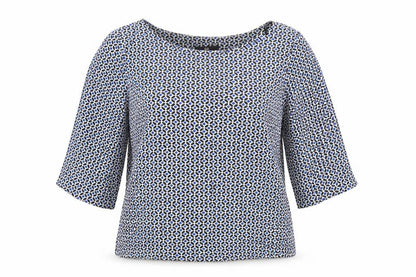 Womens UK Size 8 H&M Blue Basic Blouse