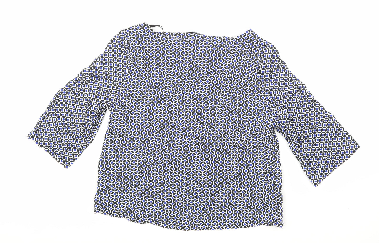 Womens UK Size 8 H&M Blue Basic Blouse