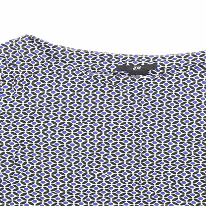 Womens UK Size 8 H&M Blue Basic Blouse