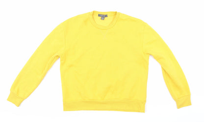 Additional front view of Primark women’s yellow pullover sweatshirt, size XS