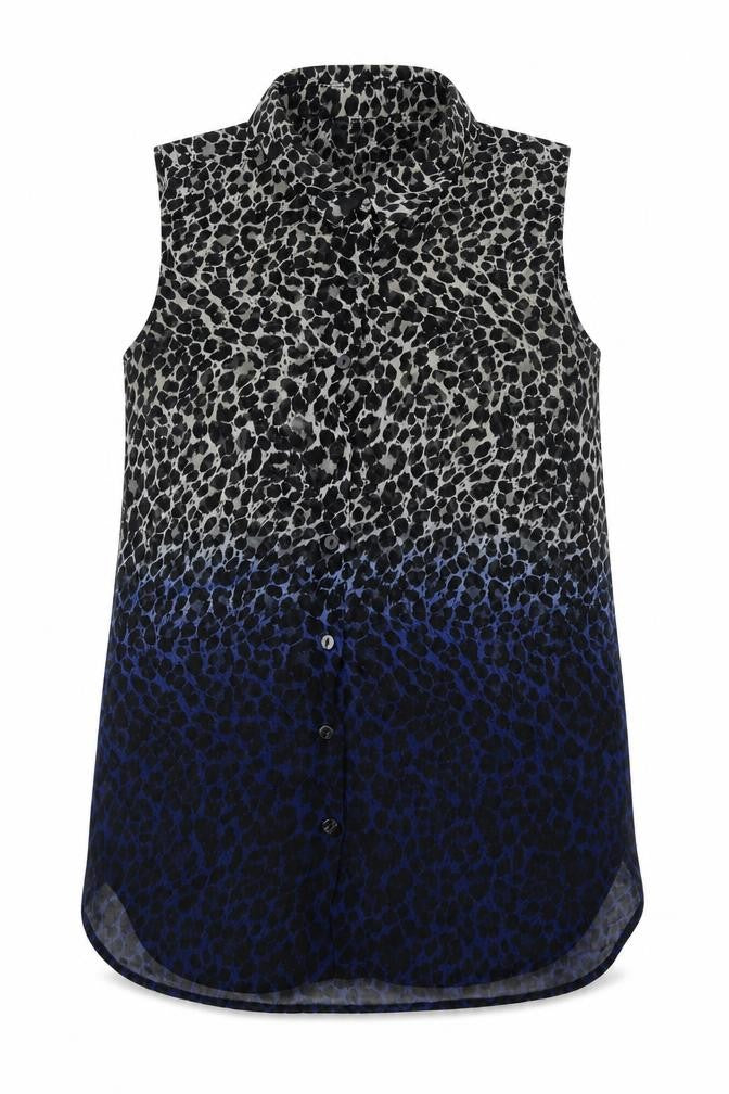 Womens UK Size 10 Divided Multicoloured Basic Button-Up