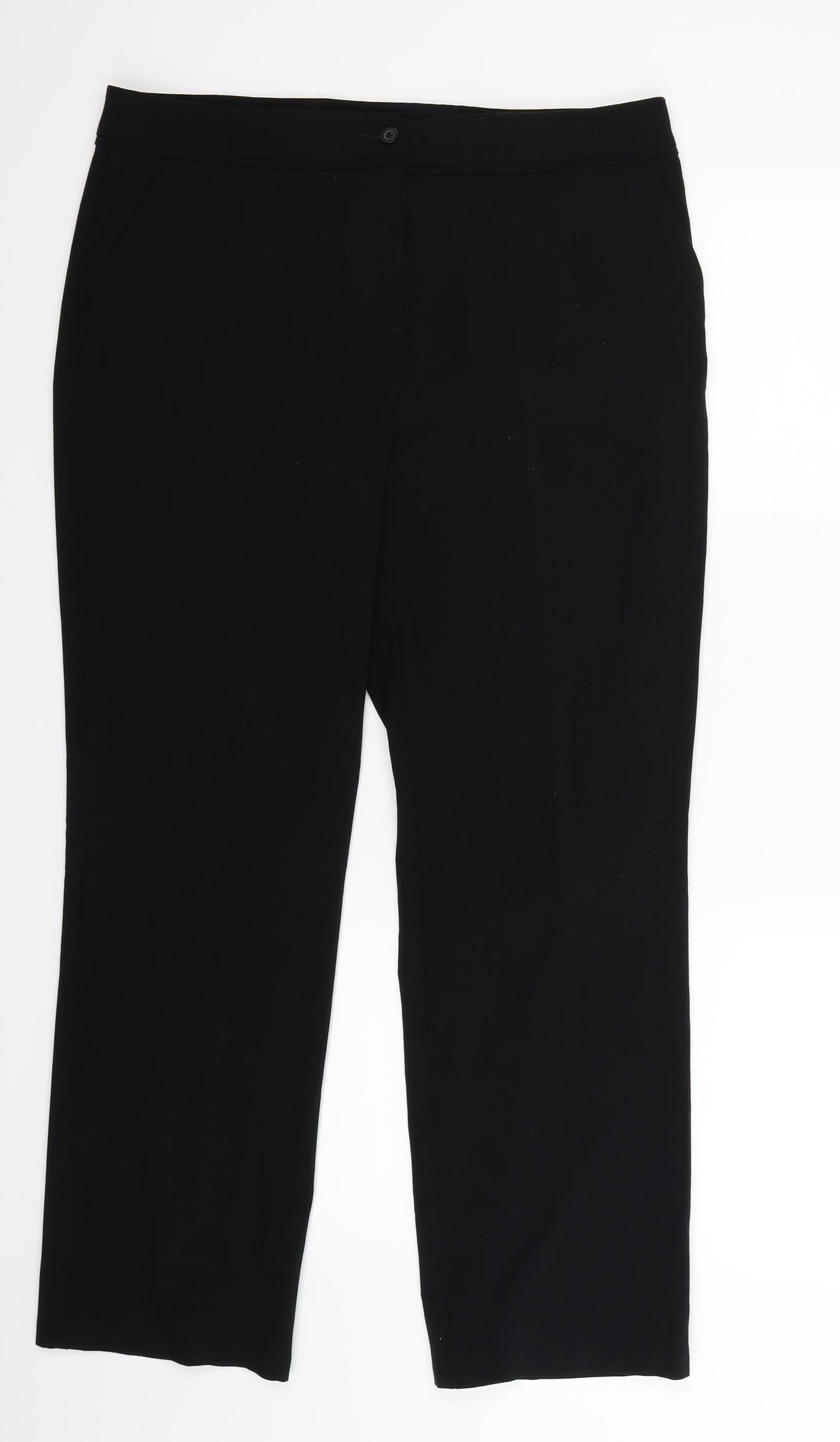 Womens UK Size 14 Marks and Spencer Regular Fit  Blue Trousers