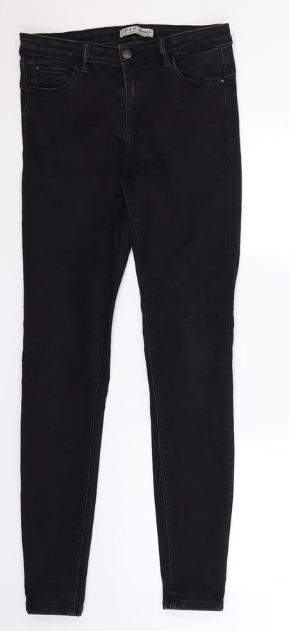Denim Co Womens Black  Denim Jegging Jeans Size 12 L30 in