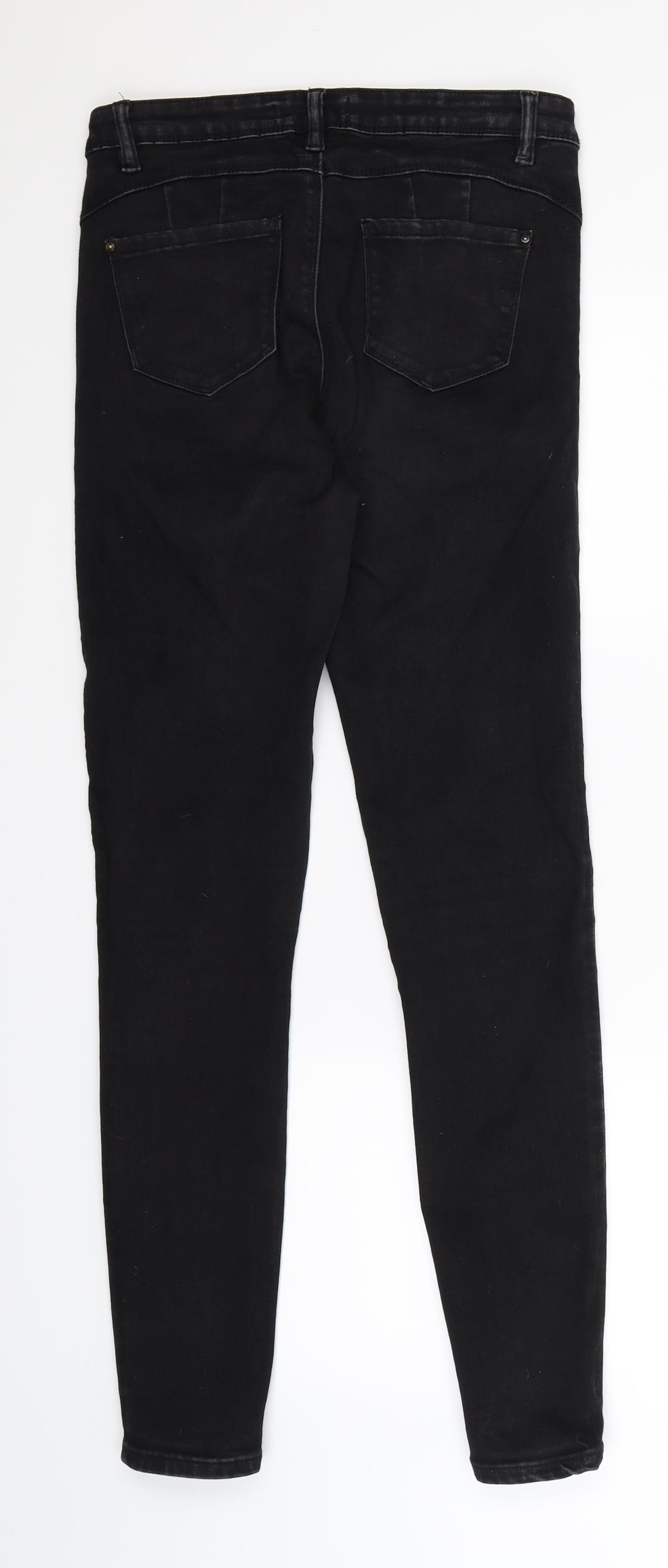 Denim Co Womens Black  Denim Jegging Jeans Size 12 L30 in