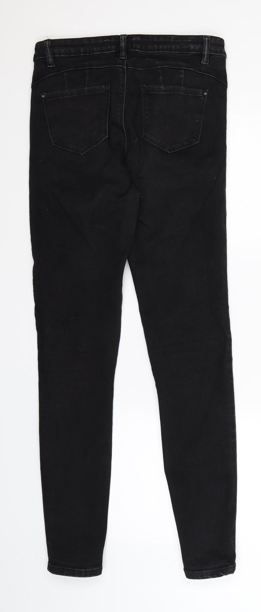 Denim Co Womens Black  Denim Jegging Jeans Size 12 L30 in