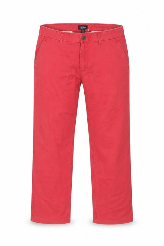 Front view of Gap women’s pink cargo trousers, size UK 32, 26.5-inch leg