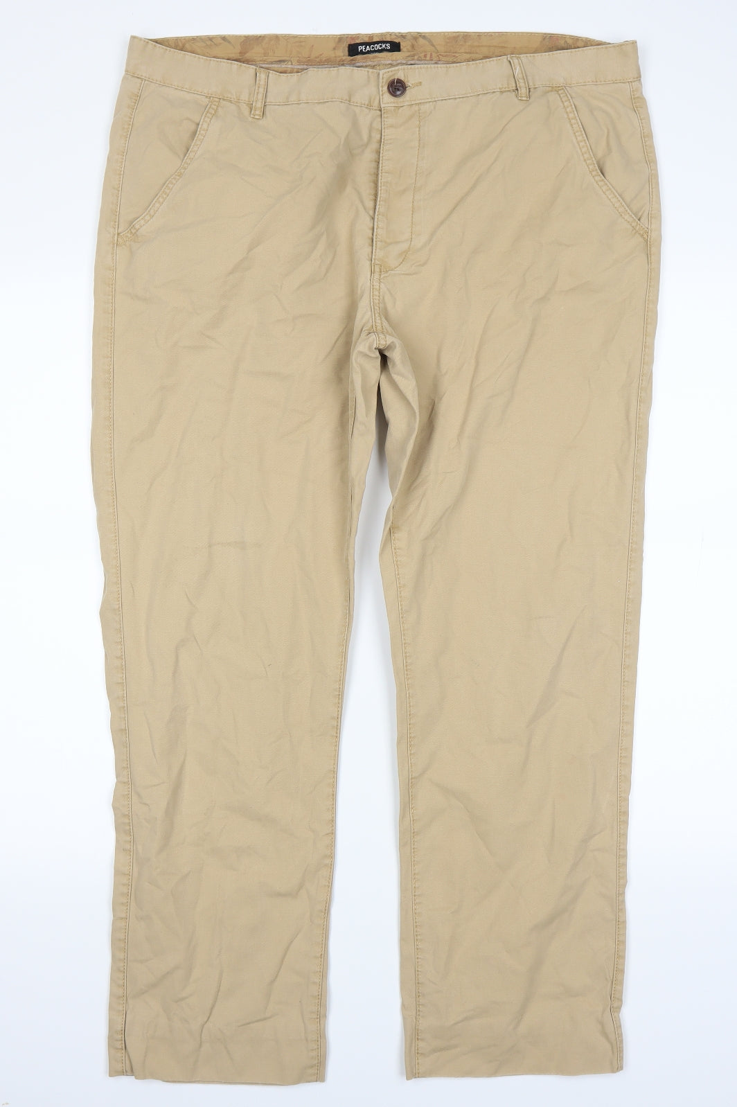 Womens UK Size 34 Peacocks Regular Fit   Trousers