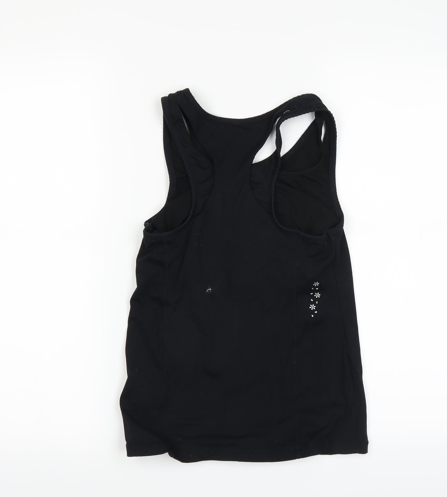 Womens UK Size 8 USA Pro Black Jersey Tank