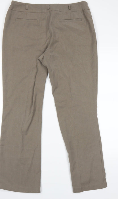 Marks and Spencer Womens Beige   Trousers  Size 14 L25 in