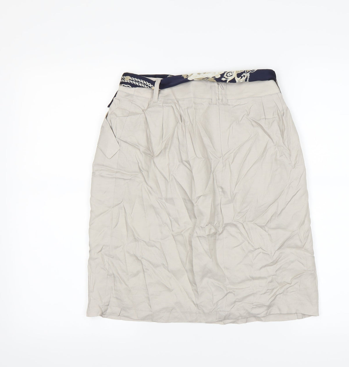 Back view of ketty women’s beige a-line, size UK 4