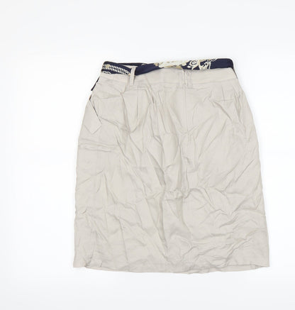 Back view of ketty women’s beige a-line, size UK 4
