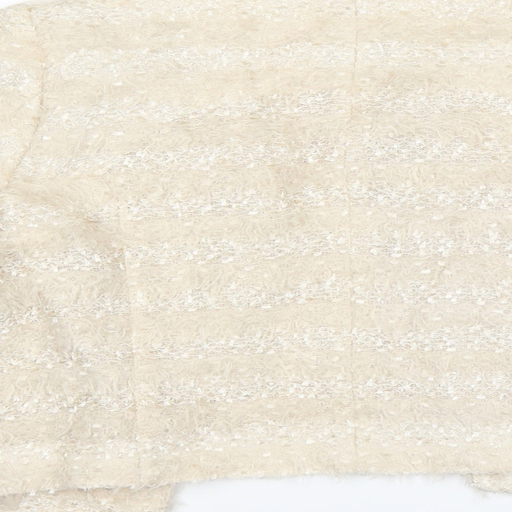 Michael Klein Womens Beige   Cardigan Jumper Size 38